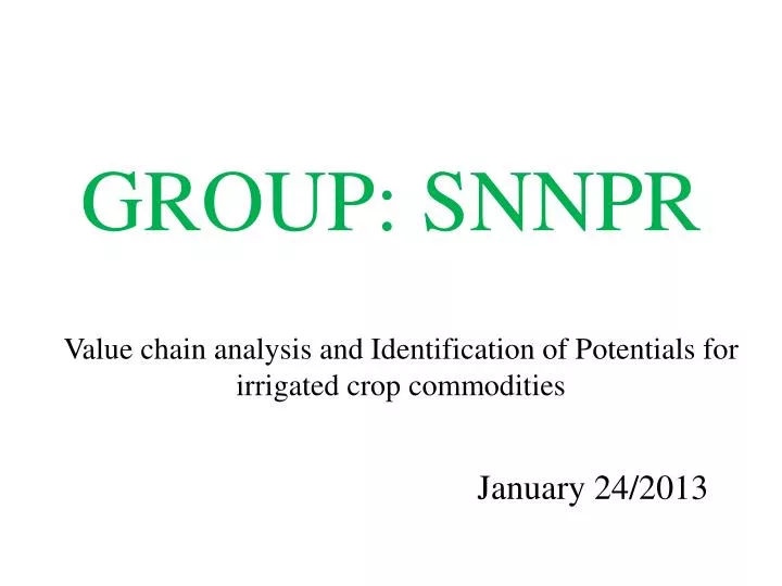 group snnpr