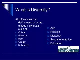 What is Diversity?