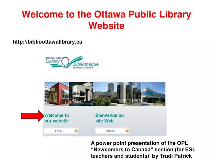 welcome to the ottawa public library website