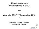 Comment optimiser le codage en Réanimation? - slide 1