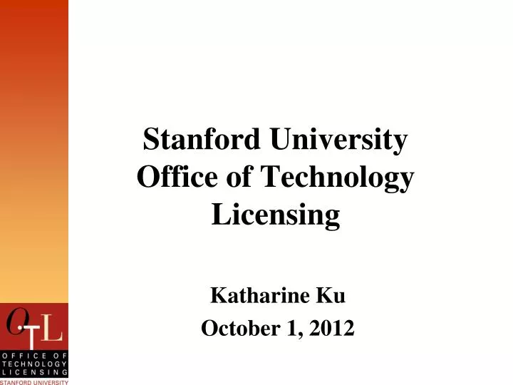 stanford university office of technology licensing