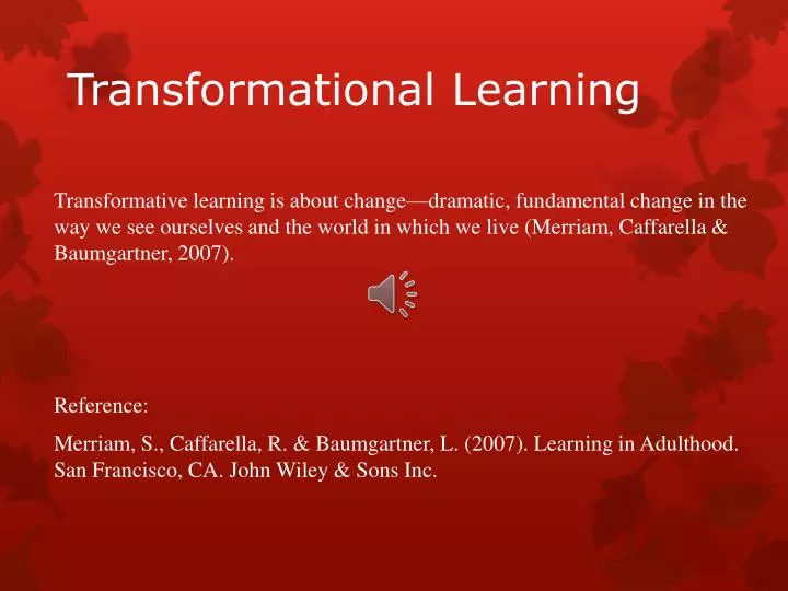 transformational learning