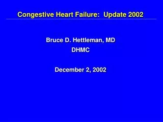 Congestive Heart Failure: Update 2002