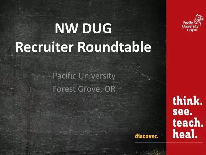 nw dug recruiter roundtable
