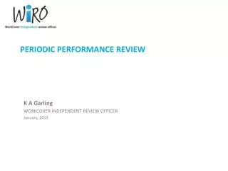 PERIODIC PERFORMANCE REVIEW