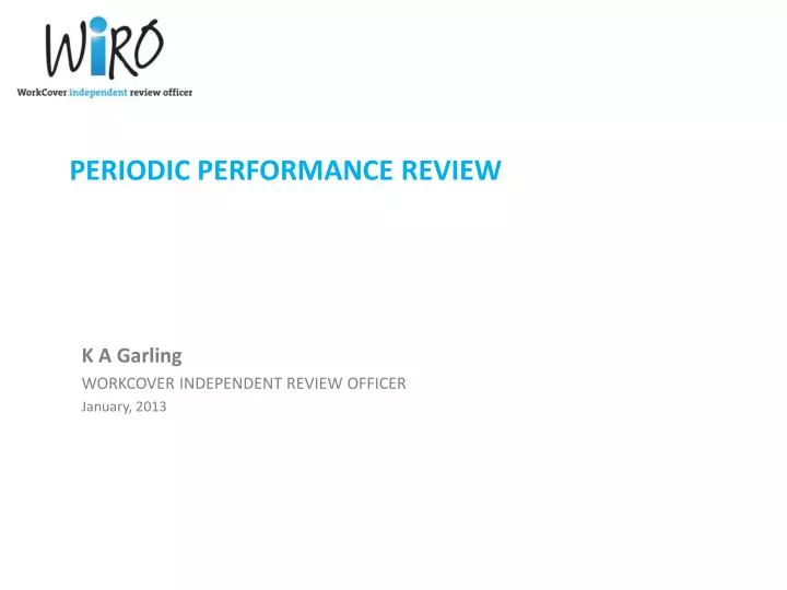 periodic performance review