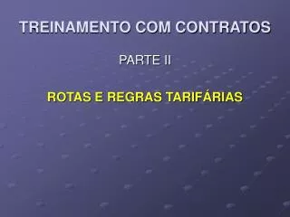 treinamento com contratos