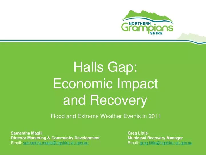 halls gap economic impact and recovery