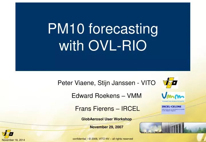 pm10 forecasting with ovl rio