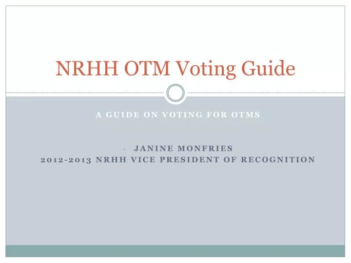 nrhh otm voting guide