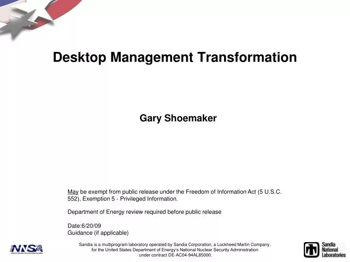 desktop management transformation