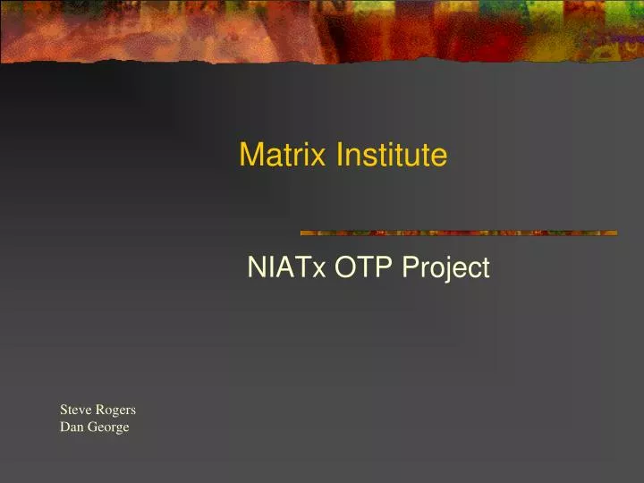 matrix institute