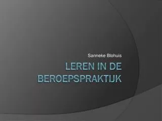 sanneke blohuis