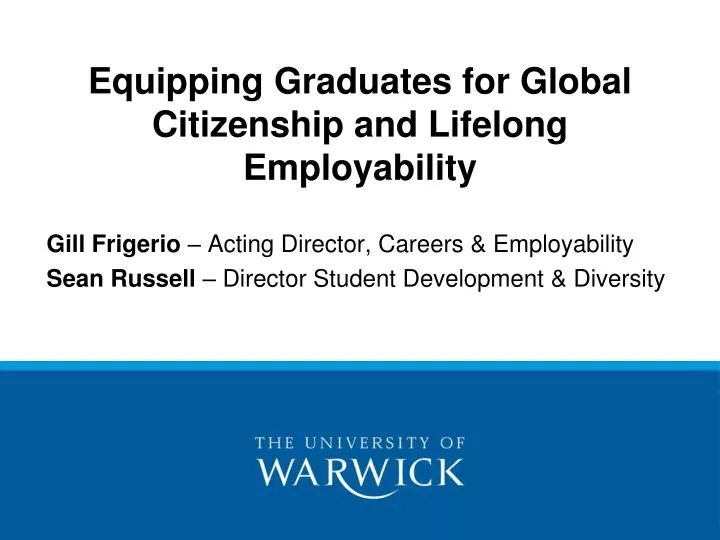 equipping graduates for global citizenship and lifelong employability