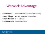 Unlock Your Potential with Warwick Advantage: Skills Development & Employability Enhancement - slide 1