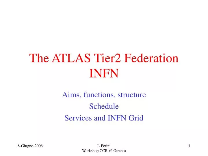 the atlas tier2 federation infn