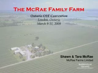 The McRae Family Farm