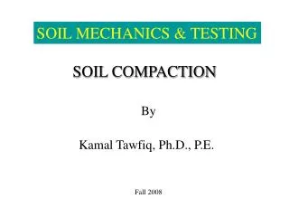 SOIL COMPACTION