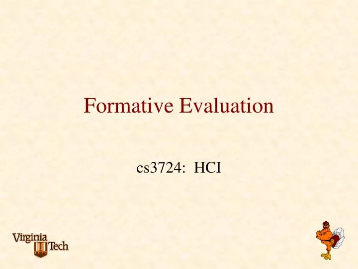 formative evaluation