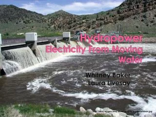 Hydropower Electricity From Moving Water