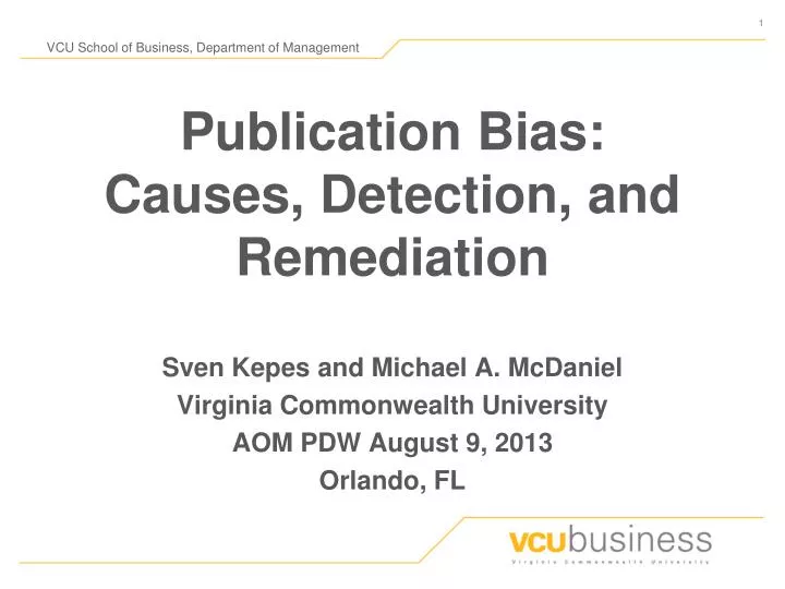 publication bias causes detection and remediation