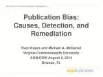 Understanding Publication Bias: Causes, Detection, and Sensitivity Analysis in Meta-Analysis - slide 1