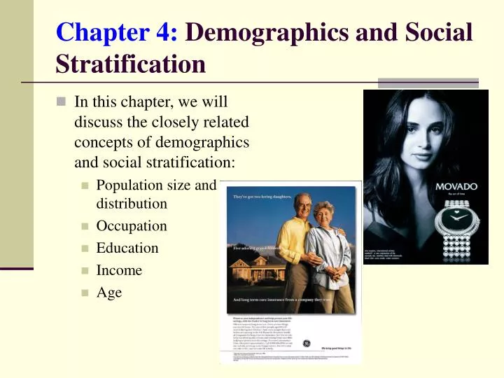 chapter 4 demographics and social stratification