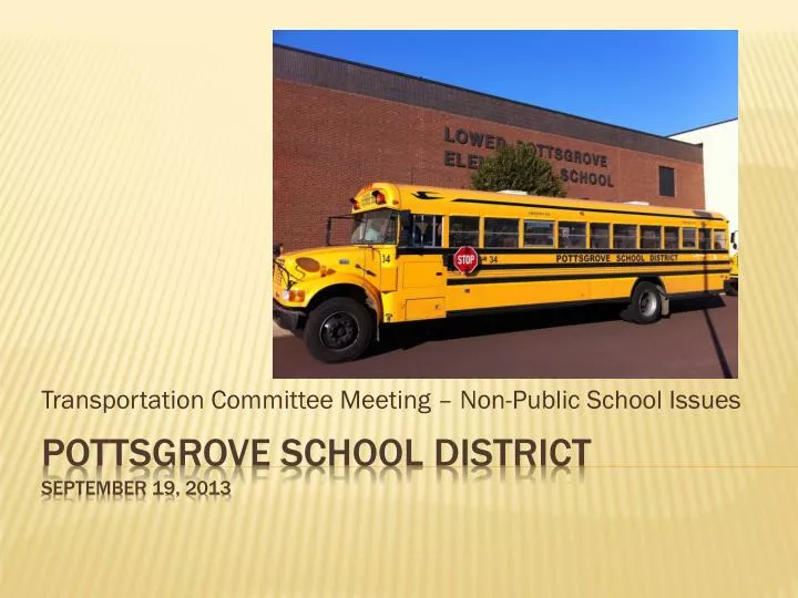 transportation committee meeting non public school issues