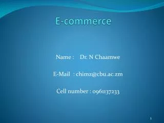 E-commerce