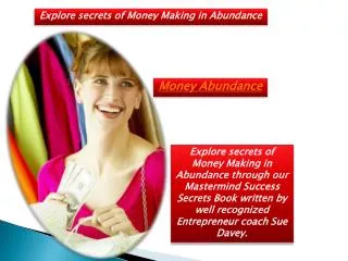 Money Making Secrets | Money Abundance