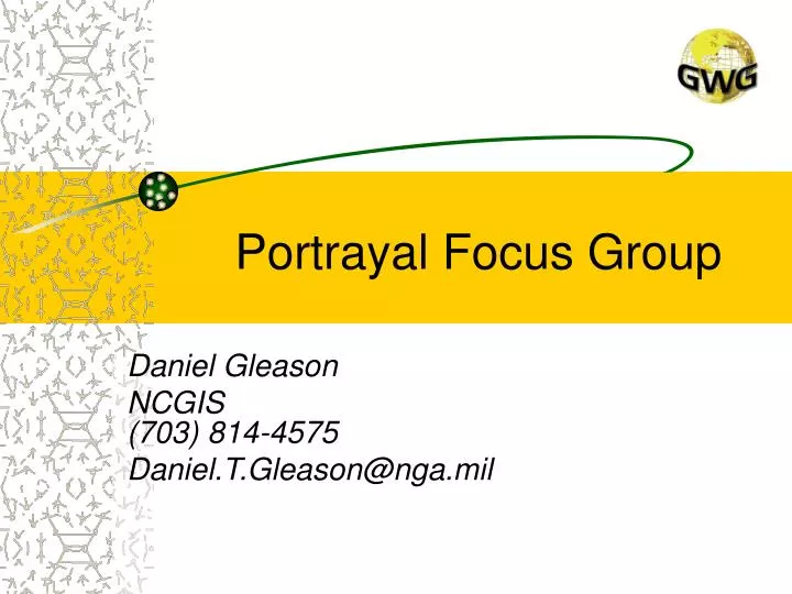 portrayal focus group