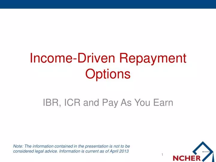 income driven repayment options