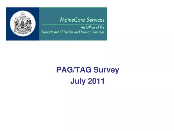 pag tag survey july 2011