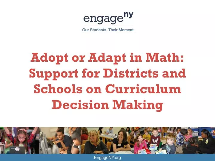 adopt or adapt in math support for districts and schools on curriculum decision making