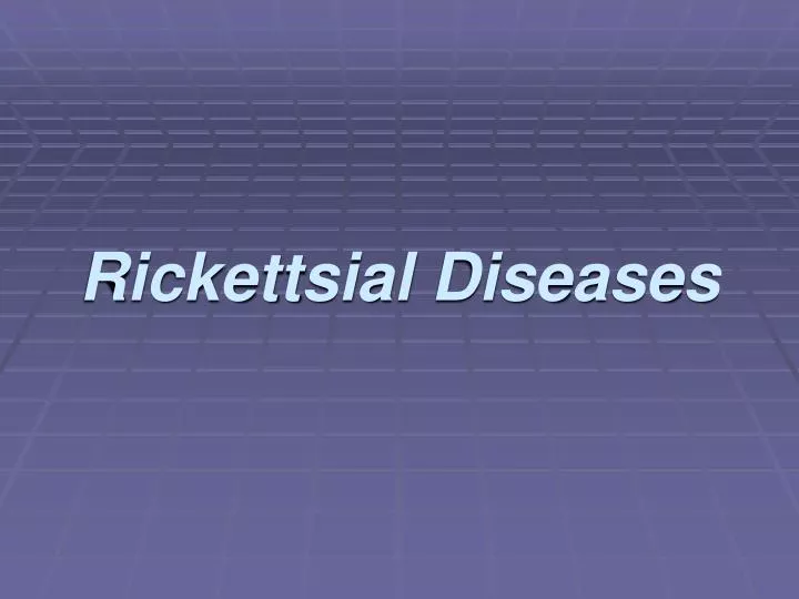 rickettsial diseases