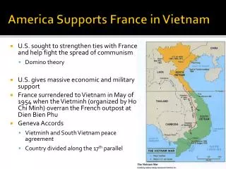 America Supports France in Vietnam