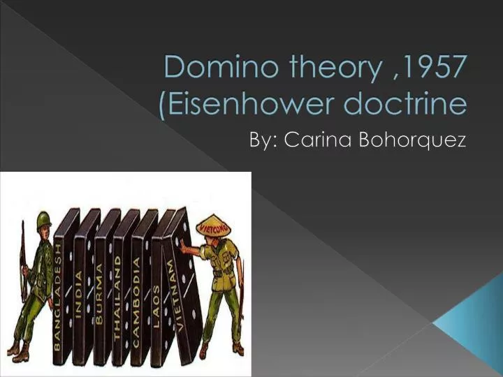 domino theory 1957 eisenhower doctrine