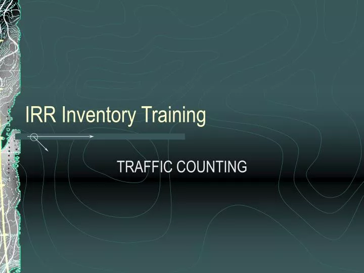 irr inventory training