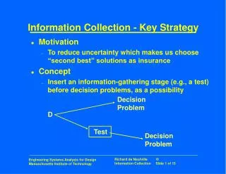 Information Collection - Key Strategy