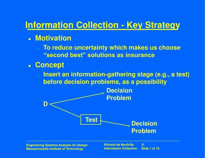 information collection key strategy