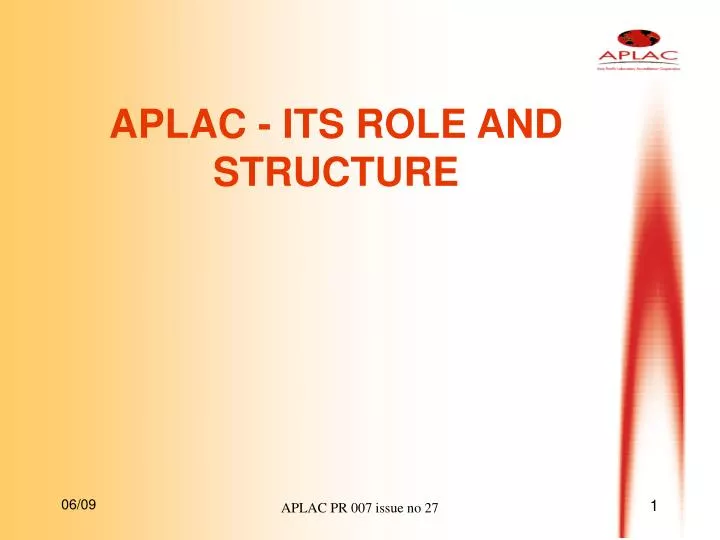 aplac its role and structure