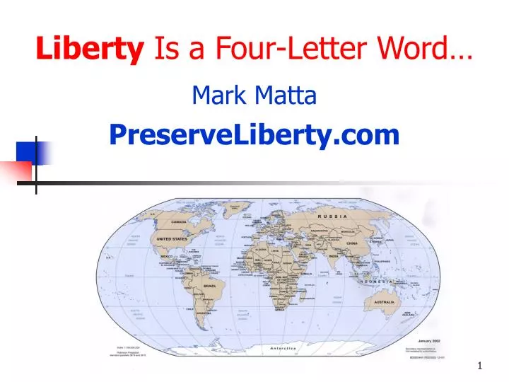 liberty is a four letter word