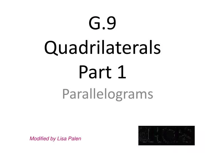 g 9 quadrilaterals part 1