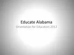 Educate Alabama - slide 1