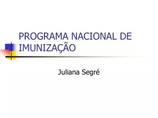 programa nacional de imuniza o