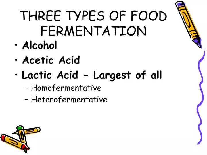 three types of food fermentation