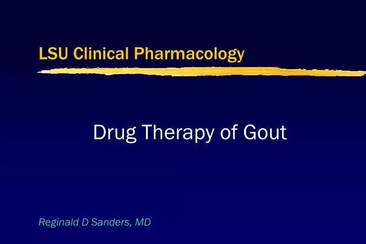 lsu clinical pharmacology