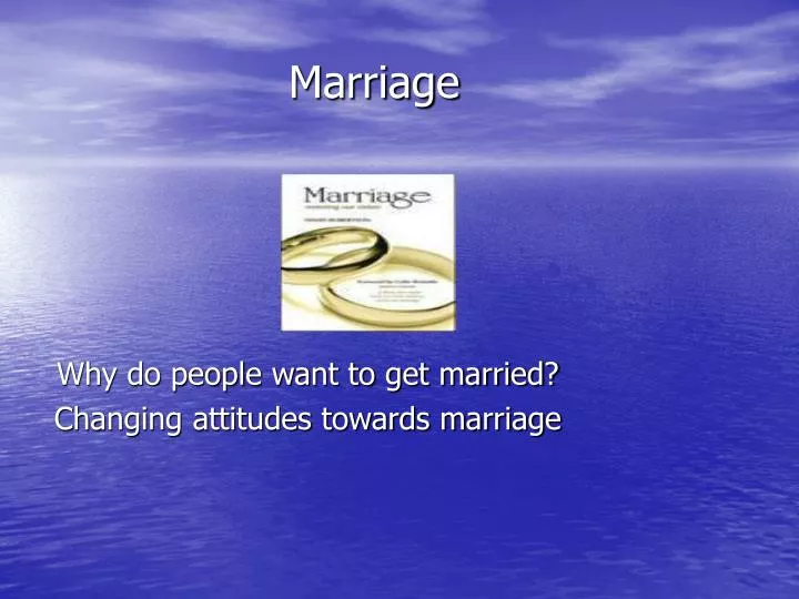 marriage