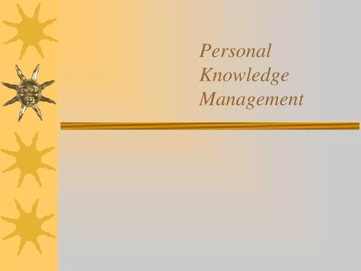 personal knowledge management