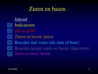zuren en basen